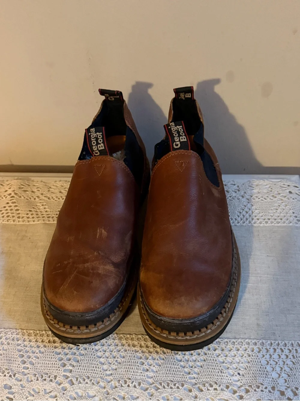 Georgia Boot Revamp Romeo Soft Toe Work Boot Brown Mens Size 13 W